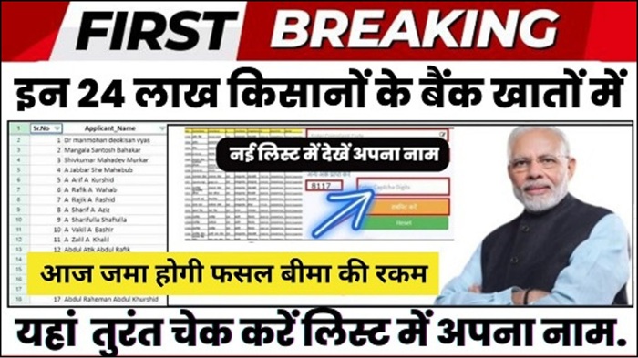 Crop Insurance Payment List 2025