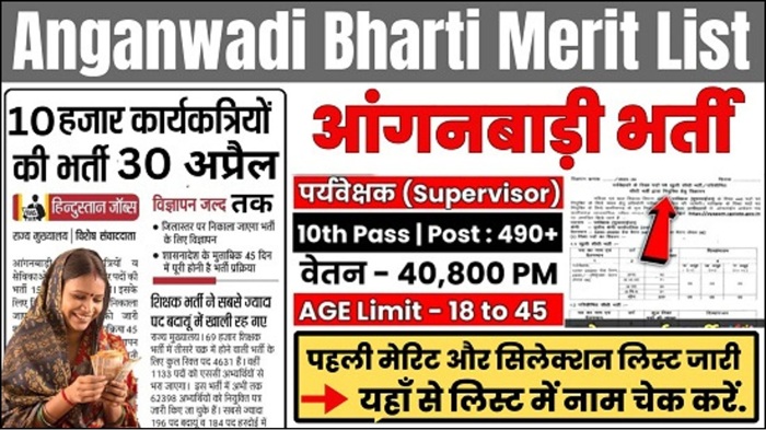 Anganwadi Bharti Merit List 2025